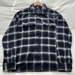 Banana Republic Patterned Plaid Overcoat Flannel Size Mens’s M